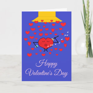 Overlaad Je met Liefde Blauwe Valentijnsdag Ed. Kaart