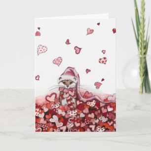 Overladen met liefde Valentijnse Kaart