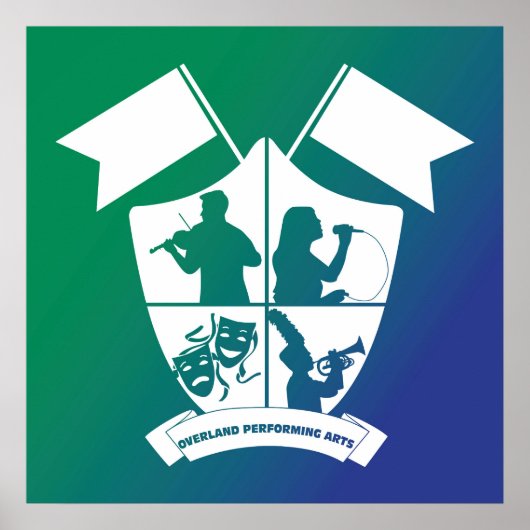 Overland PA Department Crest Poster (Voorkant)