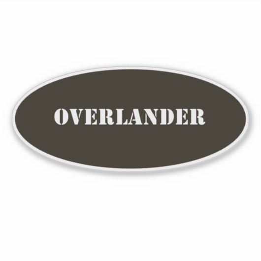 overlander sticker (Voorkant)