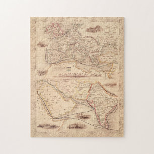 Overlandroute naar India Legpuzzel