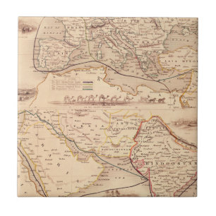 Overlandroute naar India Tegeltje