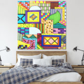 Overlapped Blocks Canvas Afdruk (Insitu (Slaapkamer))