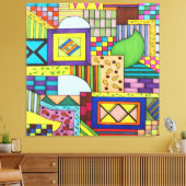 Overlapped Blocks Canvas Afdruk (Insitu (Woonkamer))