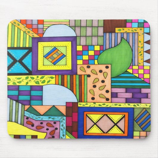 Overlapped Blocks Muismat (Voorkant)