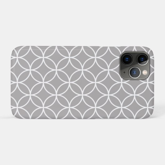 Overlappend cirkelpatroon Case-Mate iPhone case (Achterkant (horizontaal))