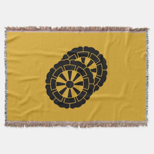 Overlappende bloemvormige Genji-karren Deken (Voorkant)