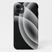Overlappende bollen - Zwarte iPhone draagtas Case-Mate iPhone Case (Achterkant)