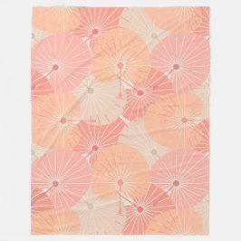 Overlappende Chinese fans Fleece Deken