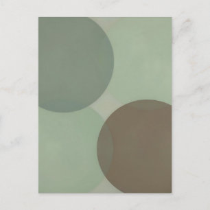 Overlappende Cirkels Minimalistische Abstracte Kun Briefkaart