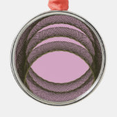 overlappende cirkels op abstracte paarse achtergro metalen ornament (Voorkant)