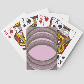 overlappende cirkels op abstracte paarse achtergro pokerkaarten