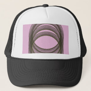 overlappende cirkels op abstracte paarse achtergro trucker pet