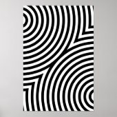 Overlappende concentrische cirkels poster (Voorkant)