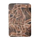 Overlappende curven in lintvormen, bruine reliëf badmat (Voorkant Verticaal)