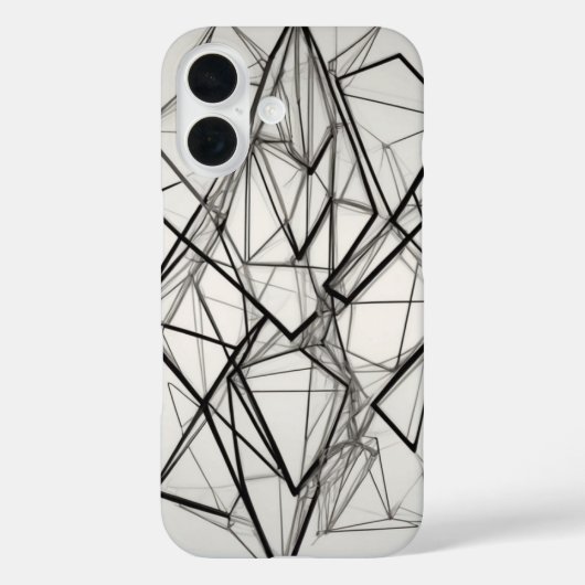 Overlappende diamantlijnkunst Case-Mate iPhone case (Achterkant)