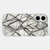 Overlappende diamantlijnkunst Case-Mate iPhone case (Achterkant (horizontaal))