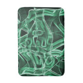Overlappende en gekruiste groene acryluitsnijdinge badmat (Voorkant Verticaal)