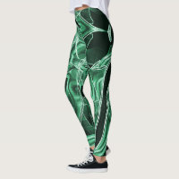 Overlappende en gekruiste groene acryluitsnijdinge