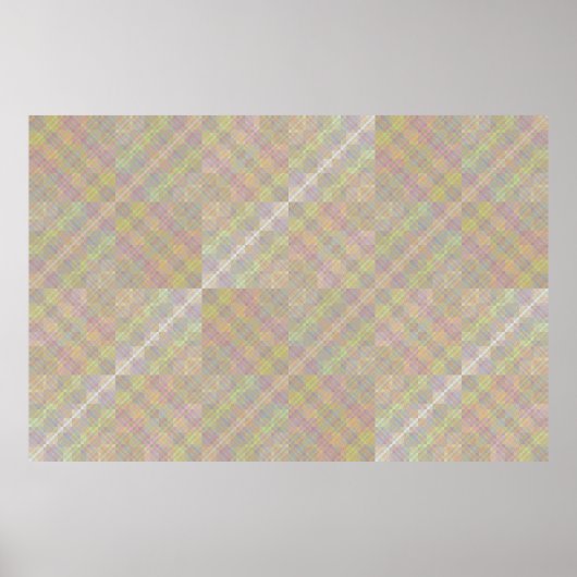 Overlappende factor schaakborden poster (Voorkant)