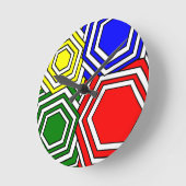 Overlappende hexagons ronde klok (Hoek)