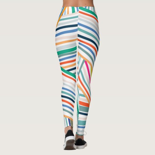 Overlappende stripper leggings (Achterkant)