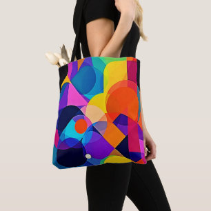 Overlappende tinten: abstracte fusie draagtas