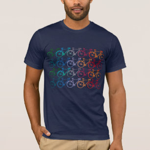 Overlappende Wielen 20 Colorful Bikes T-shirt