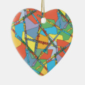 Overlapping Flutes Keramisch Ornament (Rechts)