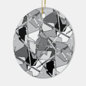 Overlapping Flutes Keramisch Ornament (Links)