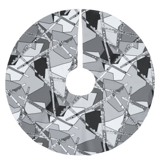 Overlapping Flutes Kerstboom Rok (Voorkant)