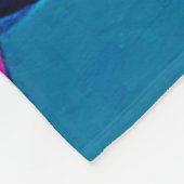 Overlapping Hues: Abstract Fusion Fleece Deken (Hoek)