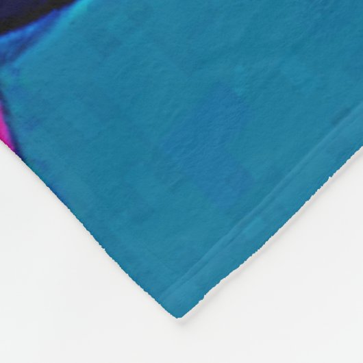 Overlapping Hues: Abstract Fusion Fleece Deken (Hoek)