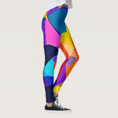 Overlapping Hues: Abstract Fusion Leggings (Rechts)