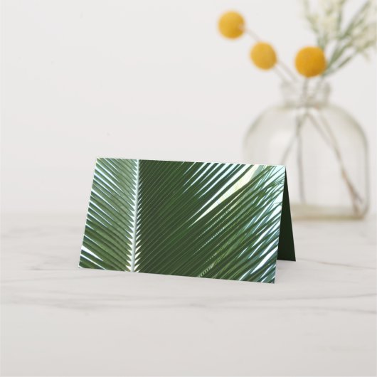Overlapping Palm Fronds Tropical Green Abstract (Achterkant)