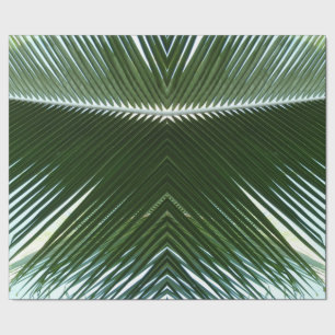 Overlapping Palm Fronds Tropical Green Abstract Cadeaupapier