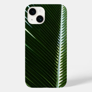 Overlapping Palm Fronds Tropical Green Abstract Case-Mate iPhone 14 Hoesje