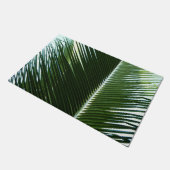 Overlapping Palm Fronds Tropical Green Abstract Deurmat (Schuin)
