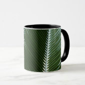 Overlapping Palm Fronds Tropical Green Abstract Mok (Voorkant rechts)