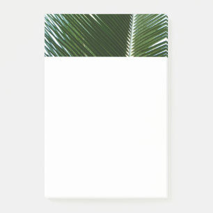 Overlapping Palm Fronds Tropical Green Abstract Post-it® Notes
