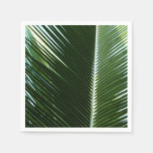 Overlapping Palm Fronds Tropical Green Abstract Servet (Voorkant)