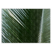 Overlapping Palm Fronds Tropical Green Abstract Snijplank (Voorkant)