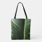Overlapping Palm Fronds Tropical Green Abstract Tote Bag (Achterkant)