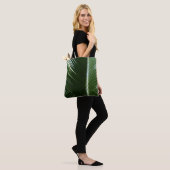 Overlapping Palm Fronds Tropical Green Abstract Tote Bag (Op model)