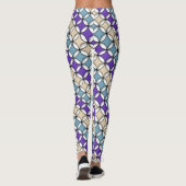 Overlapping Pastel Toned Circles Leggings (Dos)