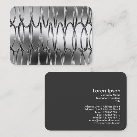 Overlapping Springs B&W Visitekaartje (Voorkant / Achterkant)