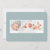 Overlay banner | Horizontale fotogeboorte Aankondiging (Achterkant)