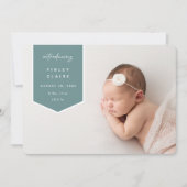 Overlay banner | Horizontale fotogeboorte Aankondiging (Voorkant)