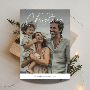 Overlay Foto Merriest Christmas Fun Family Feestdagenkaart