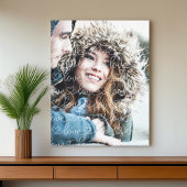Overlay-foto van Love Pattern Canvas Afdruk